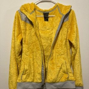 Brand new yellow North Face fleece Jacket
